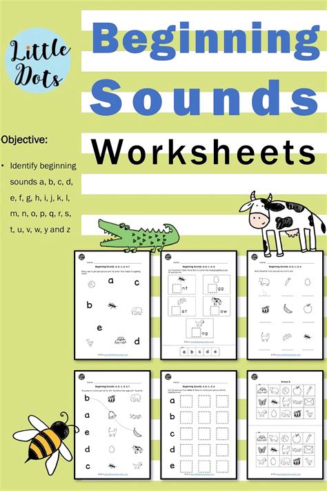 Beginning Sounds Worksheets | Beginning sounds worksheets, Beginning sounds, Kindergarten 