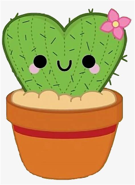 Download transparent flowers png for free on pngkey.com. Cactus Flower Plant Kawaii Cute Tumblr Freetoedit Png ...