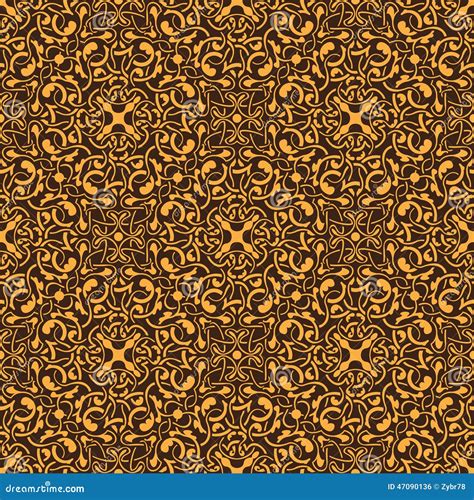 Yellow Seamless Pattern Stock Vector Illustration Of Repeating 47090136