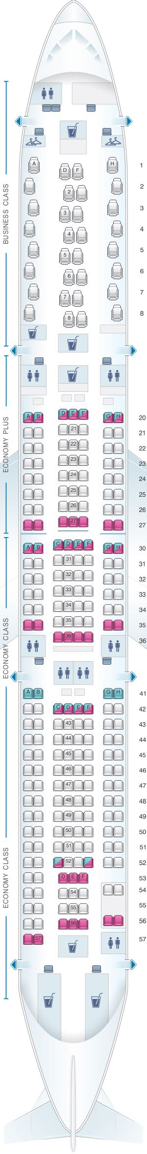 Seat Map Scandinavian Airlines Sas Airbus A330 300 Seatmaestro