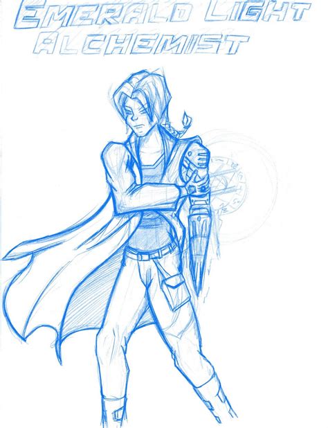 The Jetpack Project Sketch From The Plane Emerald Light Alchemist