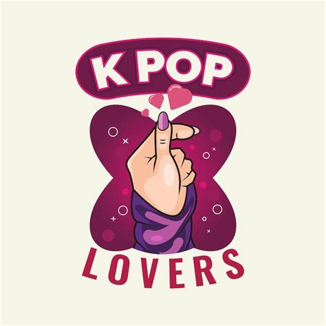 Premium Vector K Pop Lovers Design Vector Illustration