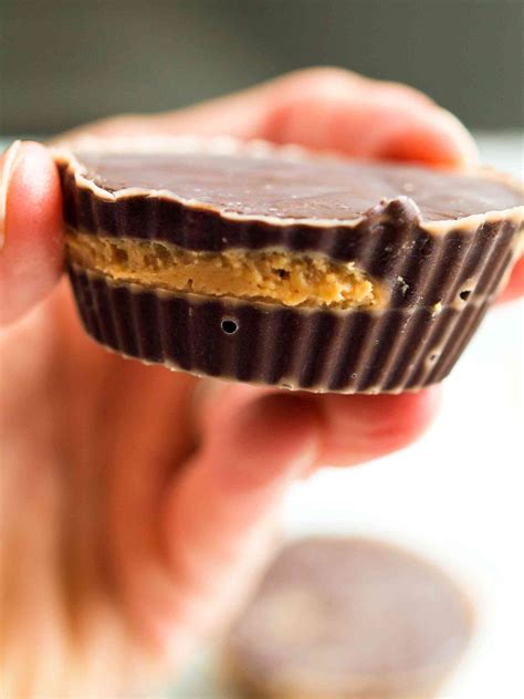 Healthy Peanut Butter Cups 4 Ingredients Happy Healthy Mama
