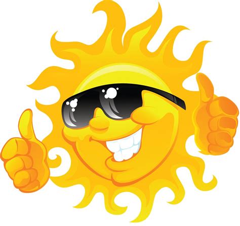 Staying Safe In The Summer Sun Cartoon Sun Emoji Images Funny Emoji