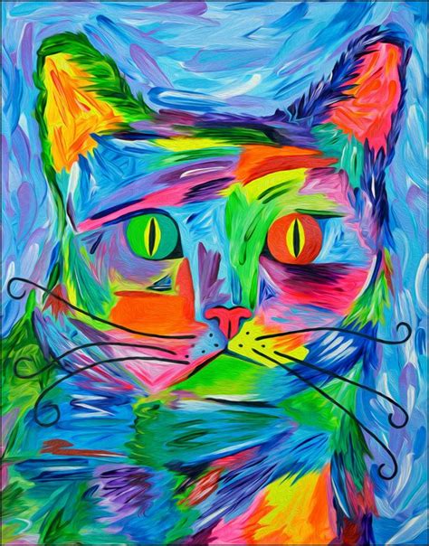 Image 0 Custom Pet Painting Original Animal Art Cat Painting