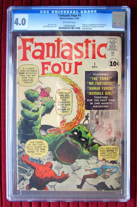 Fantastic Four 1 Cgc 40 Off White Pages Origin And