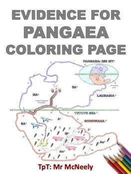 Evidence For Pangaea Coloring Page By Mr Mcneely Tpt