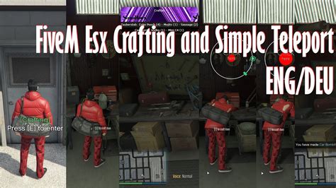 Gta V Fivem Esx Crafting And Simple Teleport Engdeu Youtube