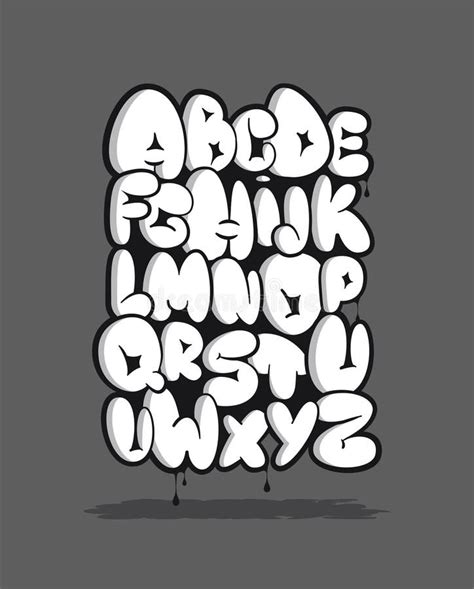 Bubble Font Graffiti Alphabet Stock Illustrations 465 Bubble Font