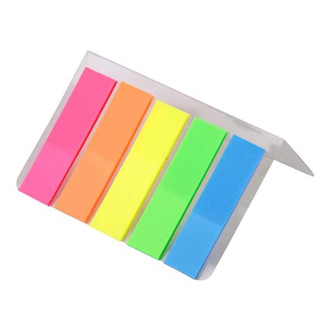 Semi Transparent Sticky Note Paper Flag 5 Colours August School