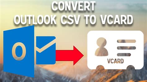 How To Convert Outlook CSV To Vcard Online In Seconds YouTube