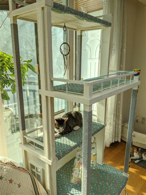 Cat Tower Diy Album On Imgur Diy Cat Tower Outdoor Cat House Cat