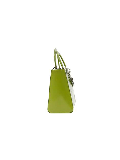 Christian Dior 2000s Lime Green Lady Dior Bag · Into