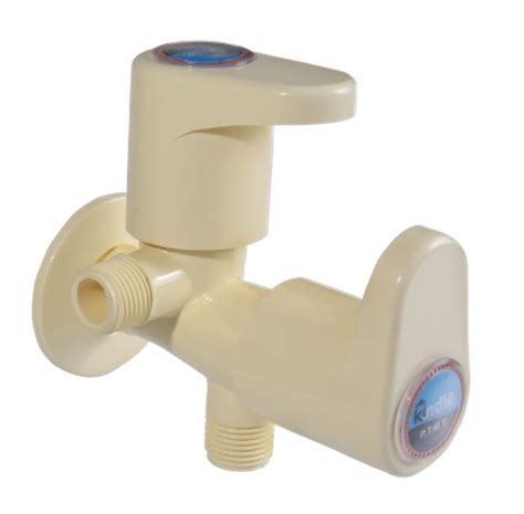 ivory plastic pvc angle cock 2 in 1 for bathroom fitting at rs 399 piece in surat
