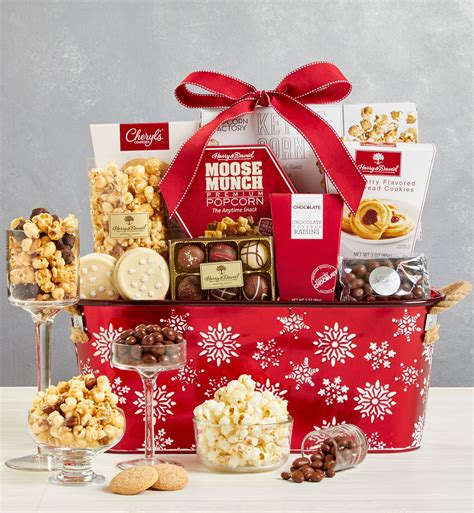 Sparkling Snow Sweets And Treats Basket