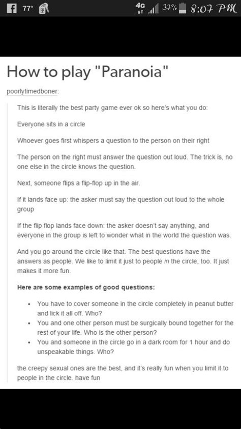 This Sounds Fun Like Adult Truth Or Dare Funny Party Games Fun Games For Teenagers Party Games