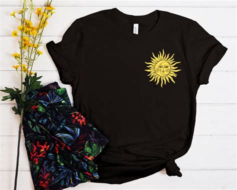 Sun Moon Shirt Celestial Shirt Sun Shirt One With The Sun Etsy