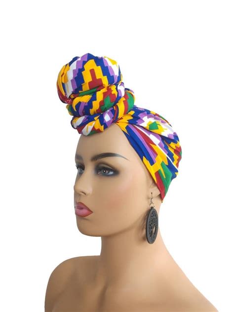 African Print Head Wrap For Women Chemo Headband 100 Cotton Etsy