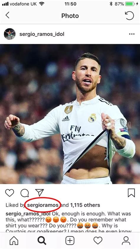 Sergio Ramos Likes Instagram Post Criticising Real Madrid Teammates