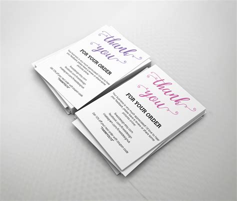 6,000+ vectors, stock photos & psd files. Thank You For Your Order Compliment Cards eBay / Etsy / Amazon - Script A6 | eBay