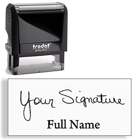 Signature Stamp With Custom Text And Name Below 904 Custom