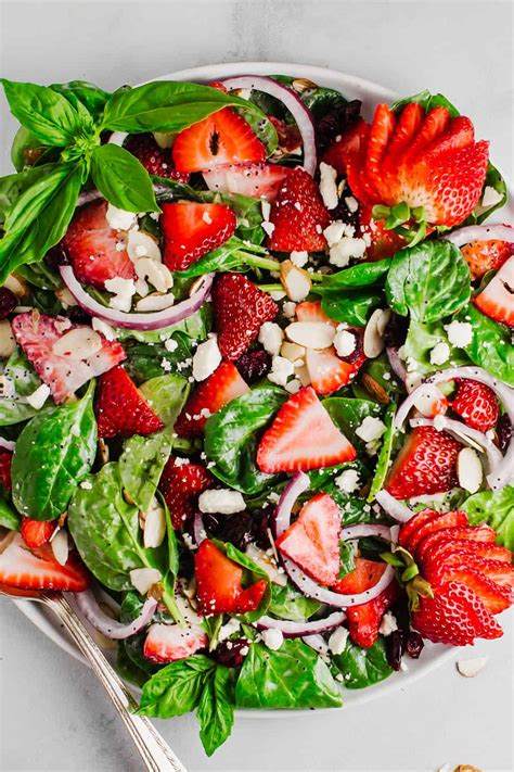 Mouthwatering Strawberry Spinach Salad Palms Magazine
