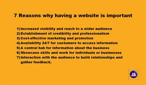 Reasons Why Having A Website Is Important Web Design