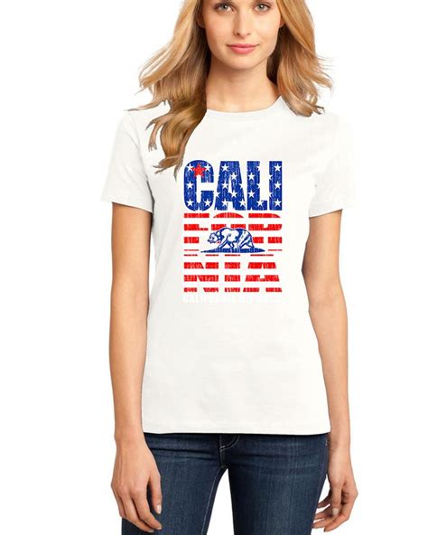 4th Of July T Shirts For Women California Us Colors Etsy