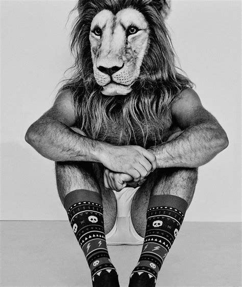 Jimmy Lion Campaign Calcetines Divertidos Hombres Mujeres