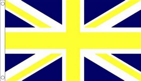 Blue And Yellow Union Jack Flag Buy Union Jack Flags The World Of Flags
