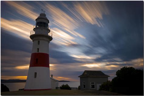 Wallpaper Lighthouse Tower Sky Cloud Beacon Evening Dusk