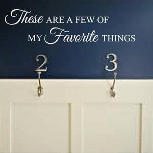 These Are A Few Of My Favorite Things Vinyl Decal Wall Decal Etsy