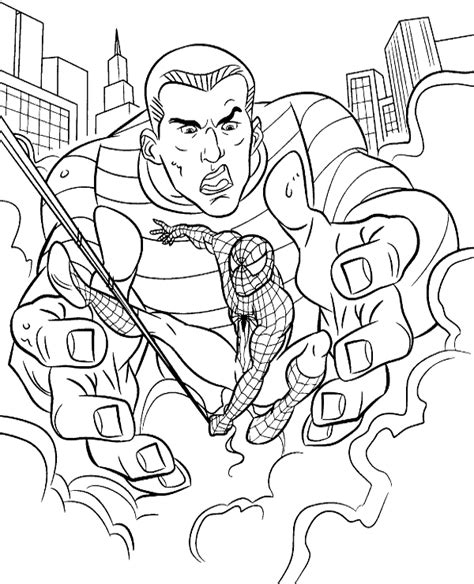 Spiderman Coloring Page For Boys
