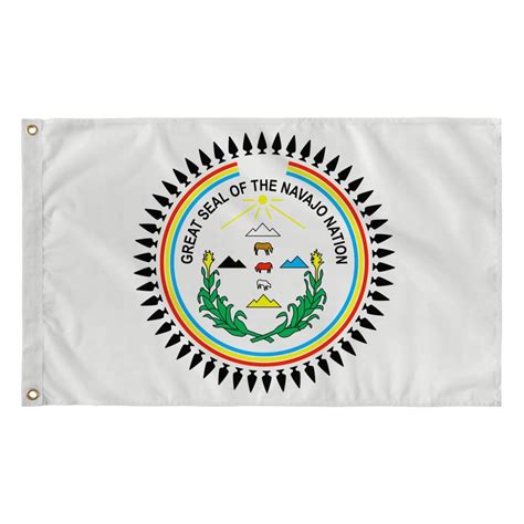 A White Flag With The State Seal On It