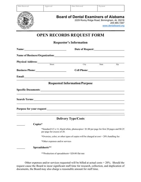 Alabama Open Records Request Form Fill Out Sign Online And Download