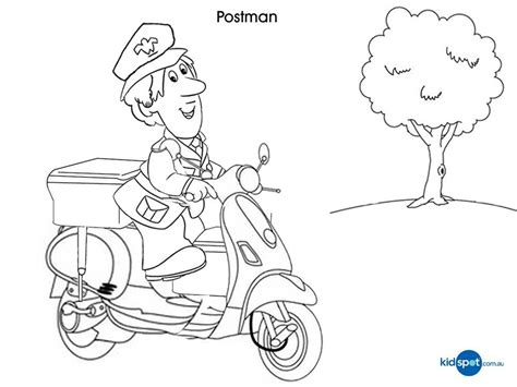 Postman Pat Colouring Pages Clip Art Library