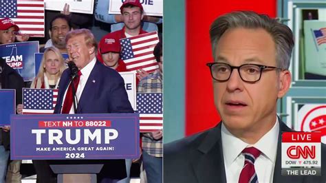 ‘shocking Cnns Jake Tapper Stunned By Poll Showing Trump Nazi