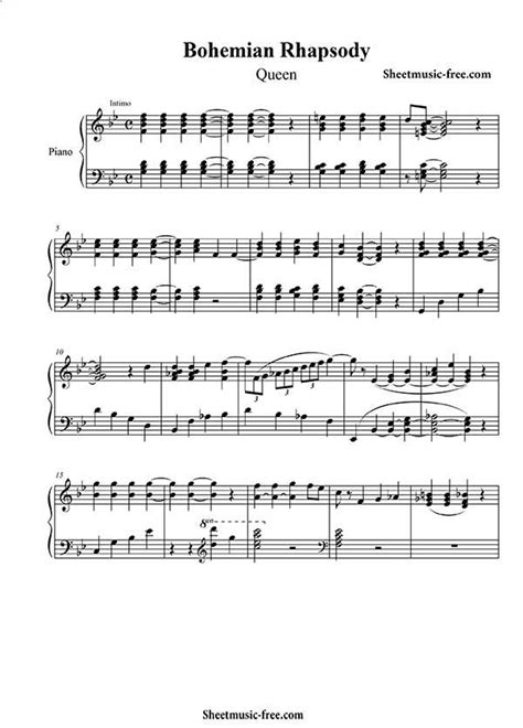 Bohemian rhapsody is a typical keyboard song, whichmakes it a great material to improve your piano skils! Bohemian Rhapsody Piano Sheet Music Queen Piano Sheet ...