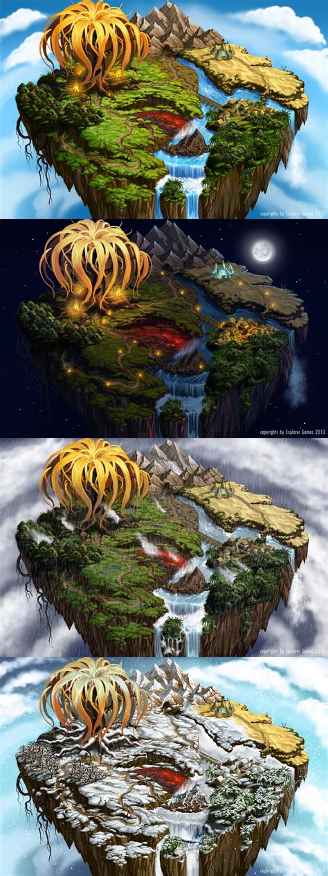 Flying Island Map I Details By Saarl On Deviantart