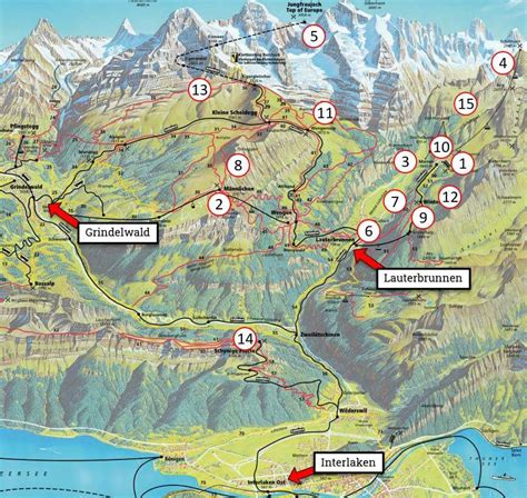 Traktor Politik Po Sobě Lauterbrunnen Hiking Map Umeki Arabština Patron