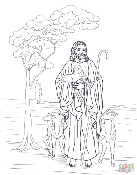 Good Shepherd Coloring Pages Free Coloring Home