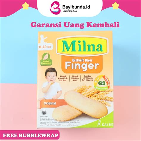 Jual Milna Biskuit Finger Biskuit Snack Camilan Bayi Anak Makanan