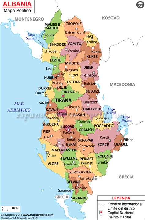 Descubre el mundo con google maps. Albania Mapa