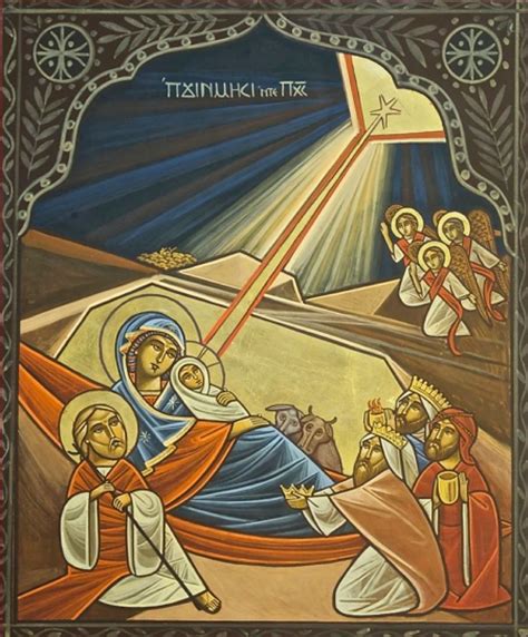 Colour Of Clothing Of The Mother Of God In Coptic Icons Of The Nativity
