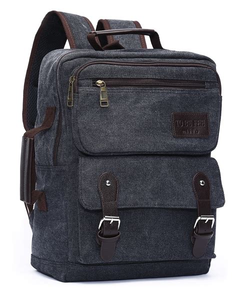 Mlife Brand Designer Canvas Backpack Casual Daypack Rucksack Student
