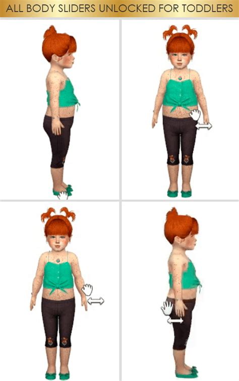 Sims Exaggerated Body Sliders Mod Muscleplm