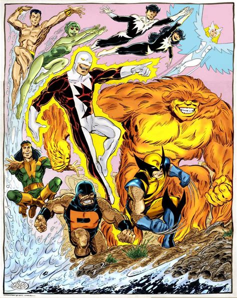 Alpha Flight De John Byrne`personajes Marvel Arte Dc Comics Marvel