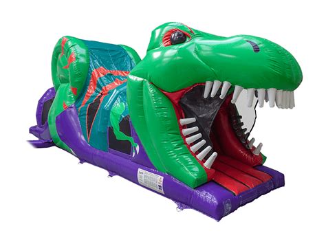 1 part 3d dino obstacle course airquee inflatables