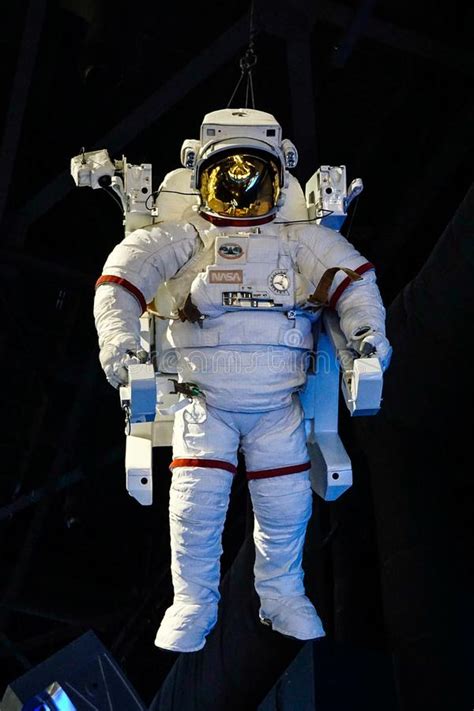 Space Suit On Display At Kennedy Space Center Editorial Stock Image
