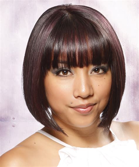 Maybe you would like to learn more about one of these? Short Straight Formal Layered Bob Hairstyle with Blunt Cut ...